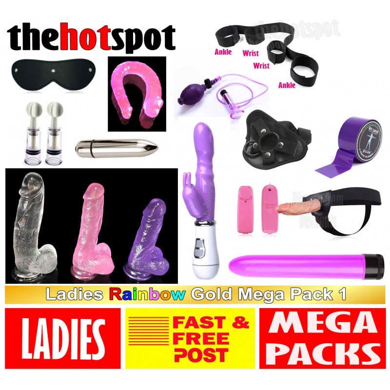 GAY LADIES COUPLES GOLD PACK 1 SEX TOY MEGA PACK
